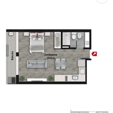 Buy this studio apartment on Juan Manuel de Rosas 1153 in Martin, Rosario
