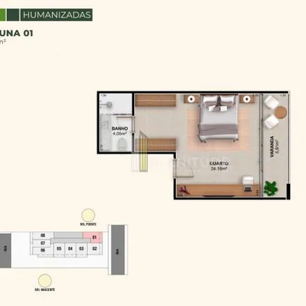 Buy this 1 bed apartment on Colégio Pensi in Rua Raul Veiga 485, Centro