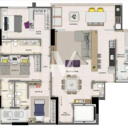 Buy this 3 bed apartment on Avenida T-51 in Setor Bueno, Goiânia - GO
