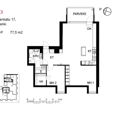 Rent this 3 bed apartment on Hylkeenpyytäjänkatu 3 in 00150 Helsinki, Finland