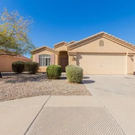 Rent this 3 bed house on 16002 West Larkspur Drive in Goodyear, AZ 85338