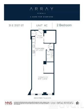 Rent this 3 bed apartment on 31 E 31st St