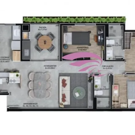 Buy this 3 bed apartment on Rua Saint Hilaire 436 in Água Verde, Curitiba - PR