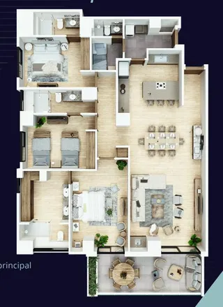 Buy this 1studio apartment on Avenida Nizuc in Smz 17, 77505 Cancún