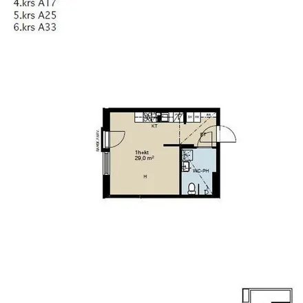 Rent this 1 bed apartment on Uno Savolan katu 5 in 40100 Jyväskylä, Finland