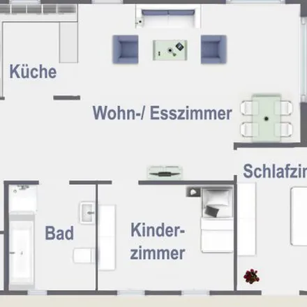 Rent this 3 bed apartment on Wilhelmstraße 34 in 53840 Troisdorf, Germany
