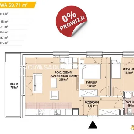 Buy this 3 bed apartment on Generała Henryka Kamieńskiego in 30-651 Krakow, Poland