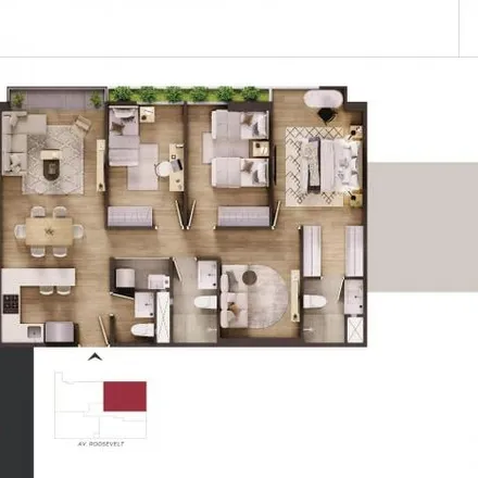 Buy this 3 bed apartment on Republic of Panama Avenue 6576 in Miraflores, Lima Metropolitan Area 15049