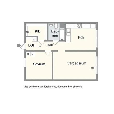 Rent this 2 bed apartment on Vikgatan 4A in 4B, 4C