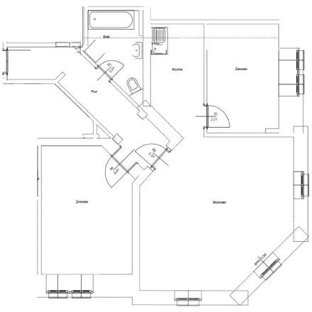 Rent this 3 bed apartment on Fritz-Reuter-Straße 14 in 01097 Dresden, Germany