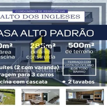 Buy this 3 bed house on Servidão Santa Fé in Ingleses do Rio Vermelho, Florianópolis - SC
