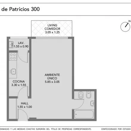 Buy this studio apartment on Avenida Regimiento de Patricios 394 in La Boca, C1265 ADO Buenos Aires