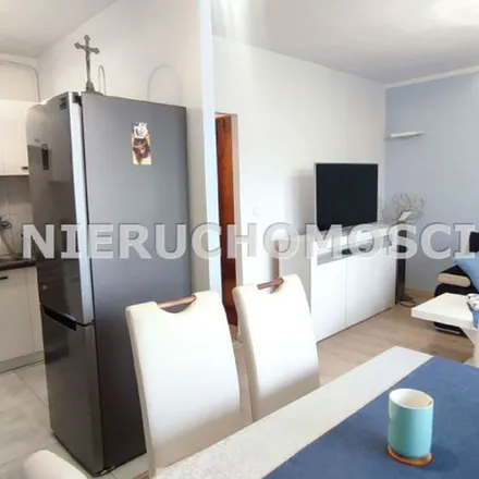 Rent this 3 bed apartment on Kościół pw. Świętych Apostołów Filipa i Jakuba in Piotra Klimka 1, 44-240 Żory