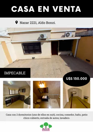 Buy this 2 bed house on General Nazar 2217 in Partido de La Matanza, 1770 Aldo Bonzi
