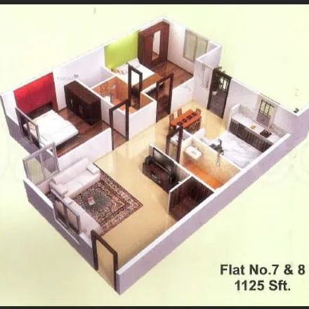 Rent this 2 bed apartment on 9th Main Road in Konanakunte, Bengaluru - 560078