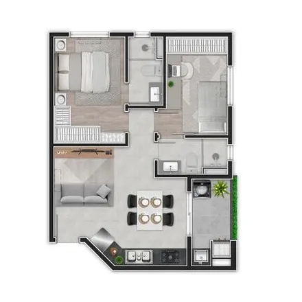 Buy this 2 bed apartment on Rua Nilo Peçanha 620 in Bom Retiro, Curitiba - PR