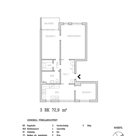 Rent this 3 bed apartment on Kuppbolsvägen 76 in 804 30 Gävle, Sweden
