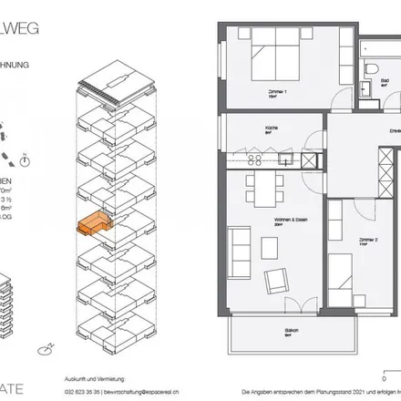 Rent this 4 bed apartment on Drosselweg 40 in 4528 Bezirk Wasseramt, Switzerland
