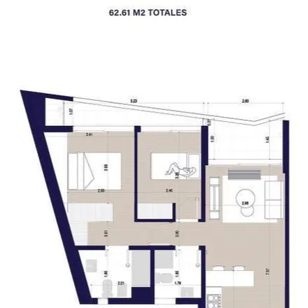 Buy this 2 bed apartment on Avenida Almafuerte 59 in Nueva Pompeya, C1263 AAB Buenos Aires