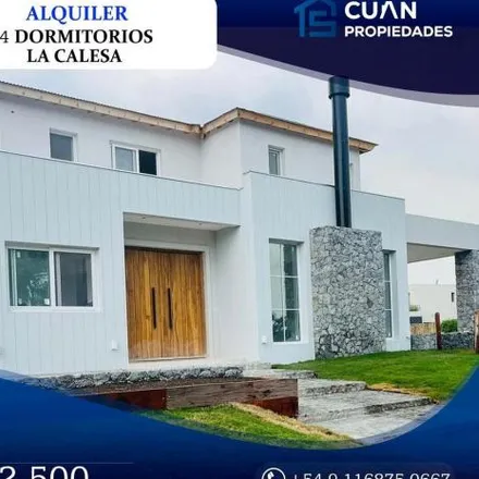 Rent this 4 bed house on unnamed road in Partido del Pilar, B1630 AMK Pilar Sur