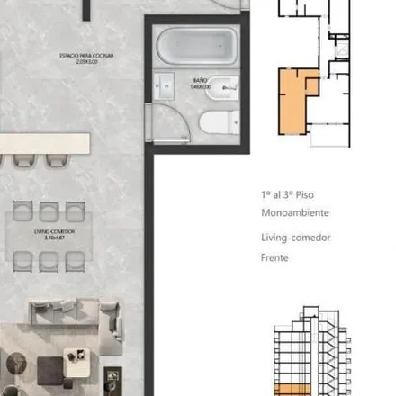 Buy this studio apartment on 417 - Manuel Estrada 1641 in Partido de Tres de Febrero, B1676 BYG Santos Lugares