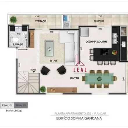 Buy this 3 bed apartment on Rua Deputado Bernardino de Sena Figueiredo in Cidade Nova, Belo Horizonte - MG