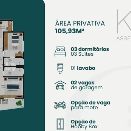 Buy this 2 bed apartment on Rua Gregório Philippi in Barreiros, São José - SC