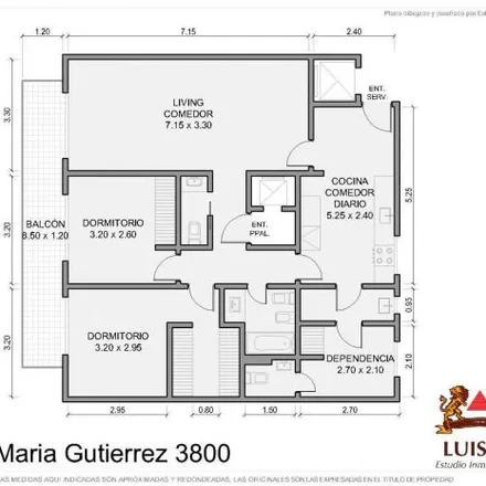 Buy this 2 bed apartment on Juan María Gutiérrez 3854 in Palermo, C1425 FAB Buenos Aires