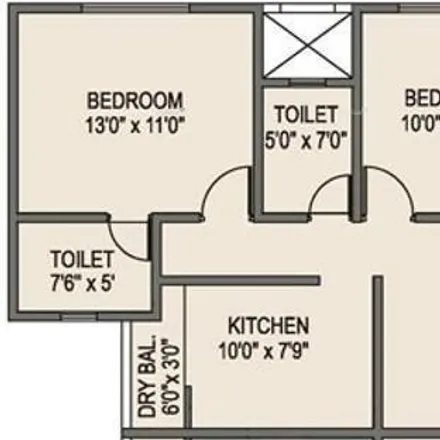 Rent this 2 bed apartment on unnamed road in Pimple Saudagar, Pimpri-Chinchwad - 431027