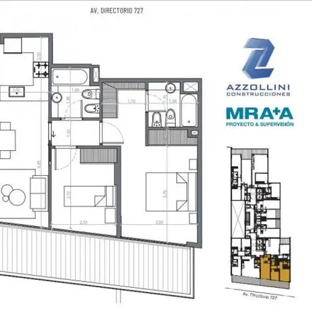 Buy this 2 bed apartment on Avenida Directorio 725 in Caballito, C1424 CIS Buenos Aires