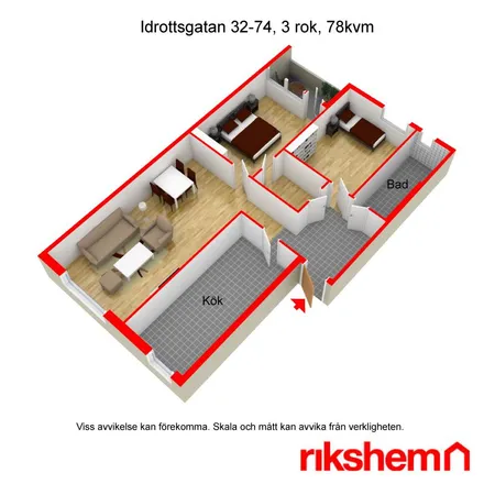 Image 3 - Ektorpsskolan, Stafettgatan 10, 603 74 Norrköping, Sweden - Apartment for rent