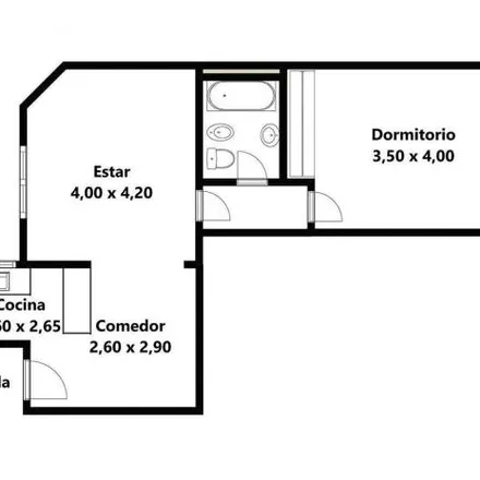 Buy this 1 bed apartment on Embassy of Serbia in Marcelo T. de Alvear 1705, Recoleta