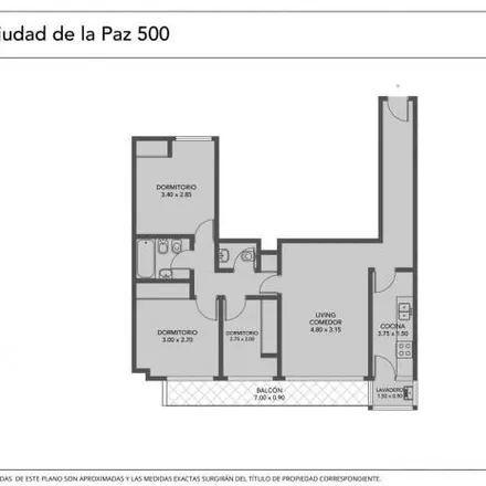 Buy this 3 bed apartment on Ciudad de la Paz 533 in Colegiales, C1426 AEE Buenos Aires