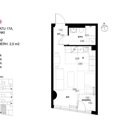 Rent this 1 bed apartment on Työpajankatu in 00580 Helsinki, Finland