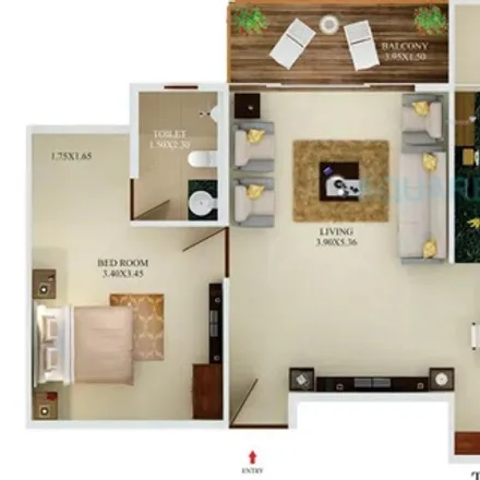 Buy this 2 bed apartment on Hoodi Main Road in Hoodi, Bengaluru - 560067