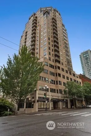 Rent this 1 bed condo on 1107 1st Ave Apt 1001 in Seattle, Washington