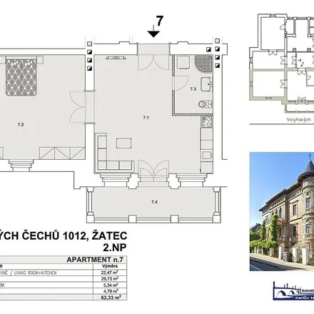 Image 9 - Volyňských Čechů 722, 438 01 Žatec, Czechia - Apartment for rent