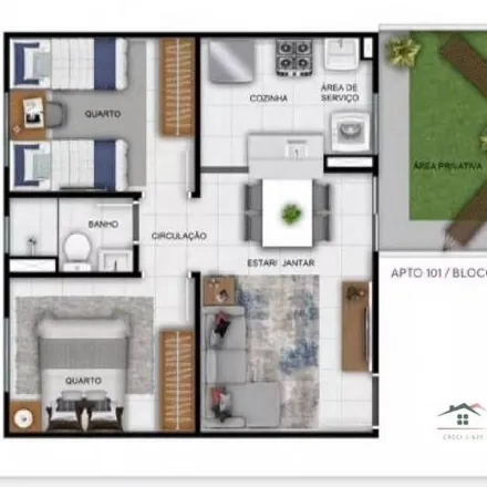 Buy this 2 bed apartment on Rua Leopoldino Procópio in Ponte Nova, Várzea Grande - MT