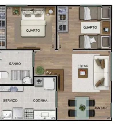 Buy this 2 bed apartment on Rua Solimões in Cidade Santa Júlia, Itapecerica da Serra - SP