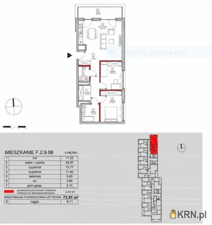 Buy this 3 bed apartment on Aleja Wojciecha Korfantego 128 in 40-156 Katowice, Poland