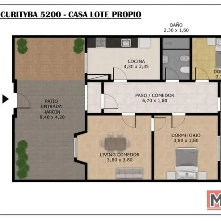 Buy this 2 bed house on Curityba 5144 in Mataderos, C1440 ASE Buenos Aires