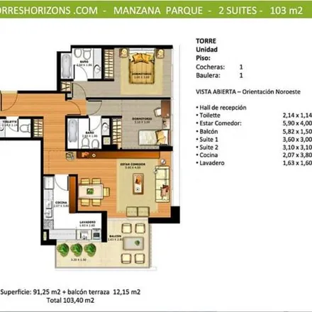 Buy this 2 bed apartment on Juan Carlos Cruz 1670 in Vicente López, 1638 Vicente López