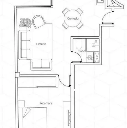 Buy this 1 bed apartment on Calle Dakota in Colonia Ampliación Nápoles, 03840 Santa Fe