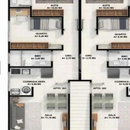 Buy this 2 bed apartment on Rua Nereu Ghizoni in Guarda do Cubatão, Palhoça - SC