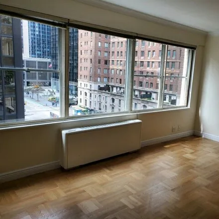Rent this studio apartment on Hemisphere House in West 56th Street, New York
