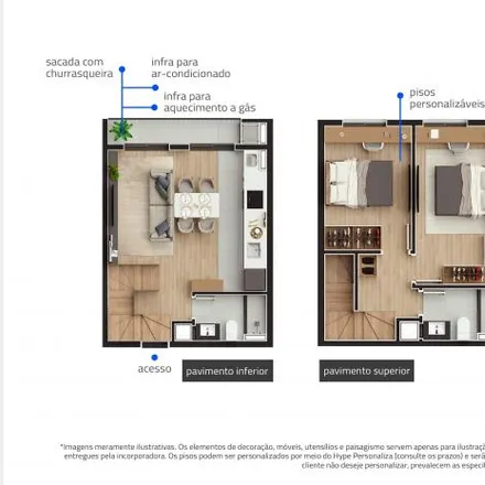 Buy this 2 bed apartment on Rua Vitória 257 in Cabral, Curitiba - PR
