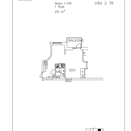 Rent this 1 bed apartment on Storgatan in 941 32 Piteå, Sweden