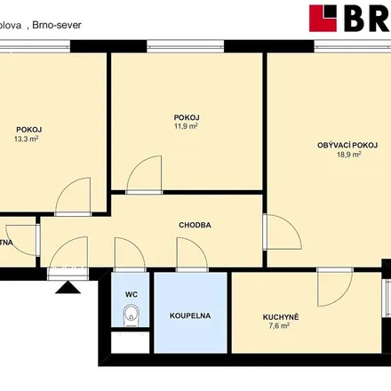 Image 6 - Bieblova 160/14, 613 00 Brno, Czechia - Apartment for rent