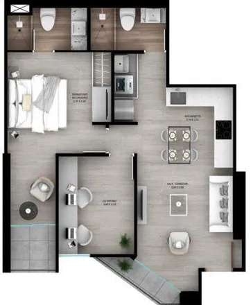 Buy this 2 bed apartment on Pasaje José Payán in Miraflores, Lima Metropolitan Area 15073