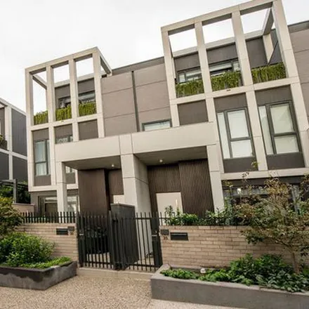 Rent this 3 bed townhouse on Nido Early School in Feehan Avenue, Moonee Ponds VIC 3039
